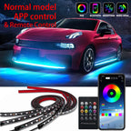 Neon LED RGB Car Underglow Bottom Light Remote/APP Control Flexible Waterproof LED Strip Car Underbody Light Decorative Lamp