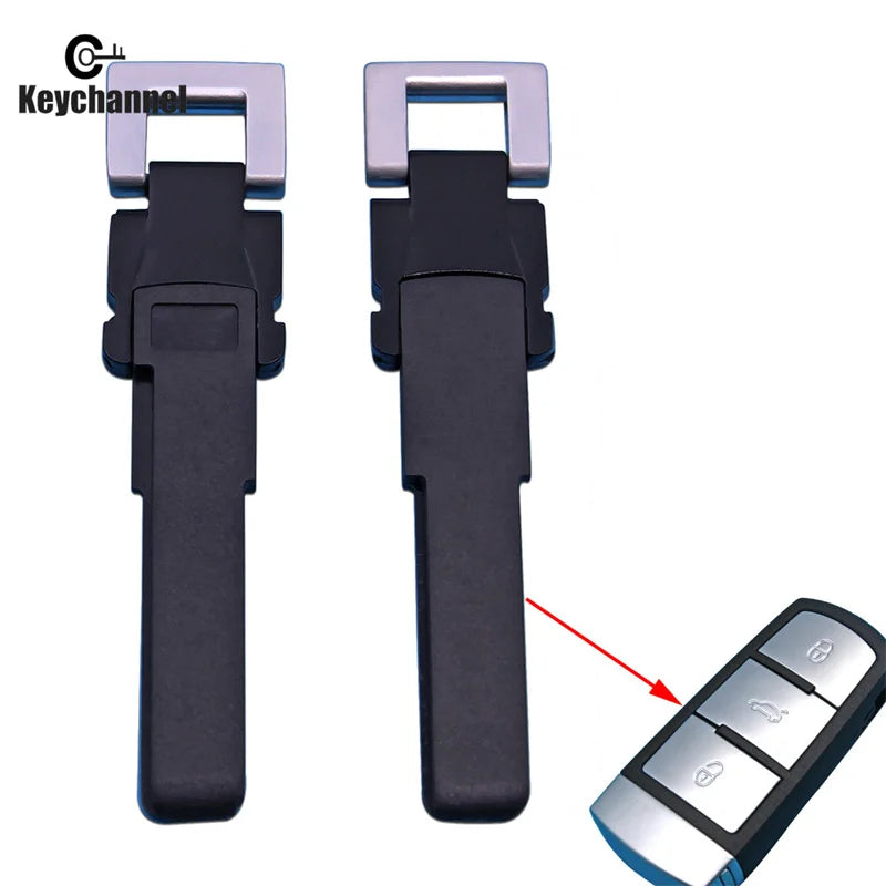 10pcs Car Key Insert Blade HU66 Plastic Blank Car Emergency Uncut Blade for Passat CC B6 B7 B7L CC R36 Maogotan Passat Smart Key