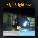 Big Power LED Lens Fog Lights Bulbs 2016LEDs 60SMD H11 H8 H9 H16EU 6000K White 9-48V 12V/24V Plug & Play for Car Fog Head Lights
