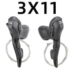 MicroNEW Road Bike Shifter 3x7 3x8 3x9 3x10 Speed Brake Levers Bicycle 2x7 2x8 2x9 2x10 Speed Front Derailleur For Shimano