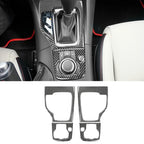 For Mazda 3 Axela 2014-2019 Center Control Gear Panel Decor Carbon Fiber Cover Trim Strip Inside Car Interior Accessories