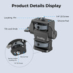 SmallRig Swivel and Tilt Adjustable Monitor Support with 1/4"-20 Screws Seamless Adjustment Monitor Mount Ultimate Stability