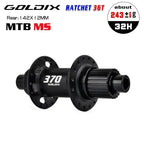GOLDIX 370 32H Bicycle Hub Sealed Bearing Center Lock Disc Brake J-Bend 32 Holes Ratchet 36T BOOST MTB Hub XD / HG / MS