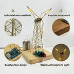 Windmill Light DIY Material Package, Desktop Decoration Glowing Ornaments, Super Atmospheric and Fun Gifts