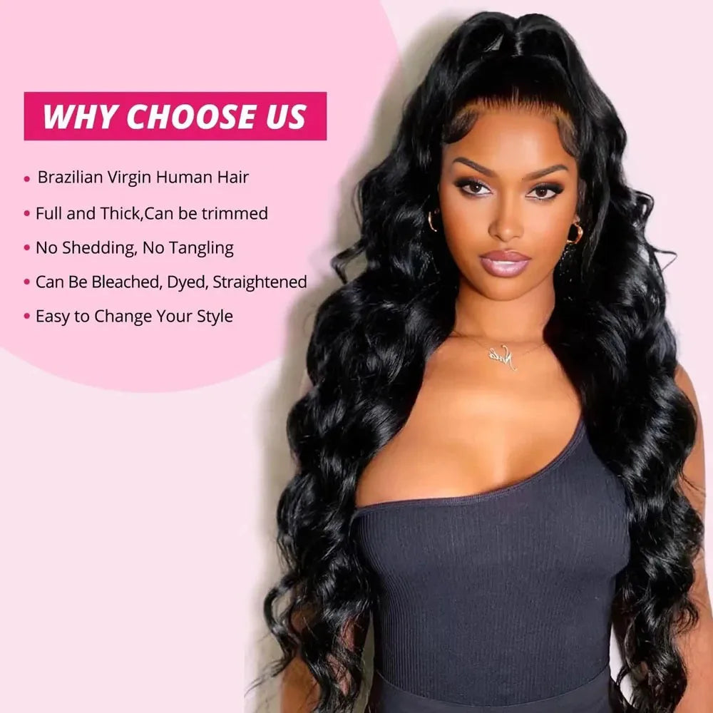 30 40Inch 3 4 Bundle Loose Body Wave Bundles 100% Unprocessed Human Hair 16A Raw Hair Bundles Extensions Brazilian Natural Black