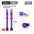 MANA 1Pair Bicycle Presta Valve 40/53/63/78/100mm 7075 Aluminum Alloy For Tubeless Road/MTB/Gravel Bike-ELITEWHEELS Valve