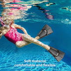 Silicone Fins Swim Training Snorkel Short Diving Flippers Frog Shoes Men Women Professional Breaststroke Freesnorkel Swimming
