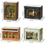 DIY Miniature Doll House 3D Puzzle Small House Assembly Building Model Kit Toys Home With Furniture Lighting Wooden Crafts Gifts