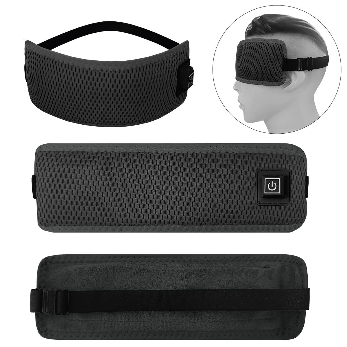 Heated Eye Mask Eye Mask for Dry Eyes with 3 Heat Levels Hot Compress Warm Compress Heating Pad for Sleep Dark Circles