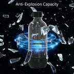 1L White PET Soda Carbonating Bottle - Ideal for Carbonated Beverages and Bottled Drinks
