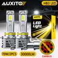 AUXITO 9005/HB3 LED headlight bulbs kit, 2pcs, 12V white, Canbus 70W 30000lm