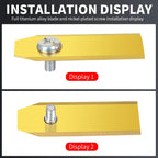 Robotic Lawn Mower Replacement Blades 43mm Stainless Steel, Double Edge, 9pcs/30pcs Gold/Silver