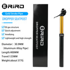 RIRO Bicycle Dropper Seatpost 27.2/30.9/31.6mm 100/125mm Travel Hydraulic Manual Height Adjustable MTB Road Bike Seat Tube
