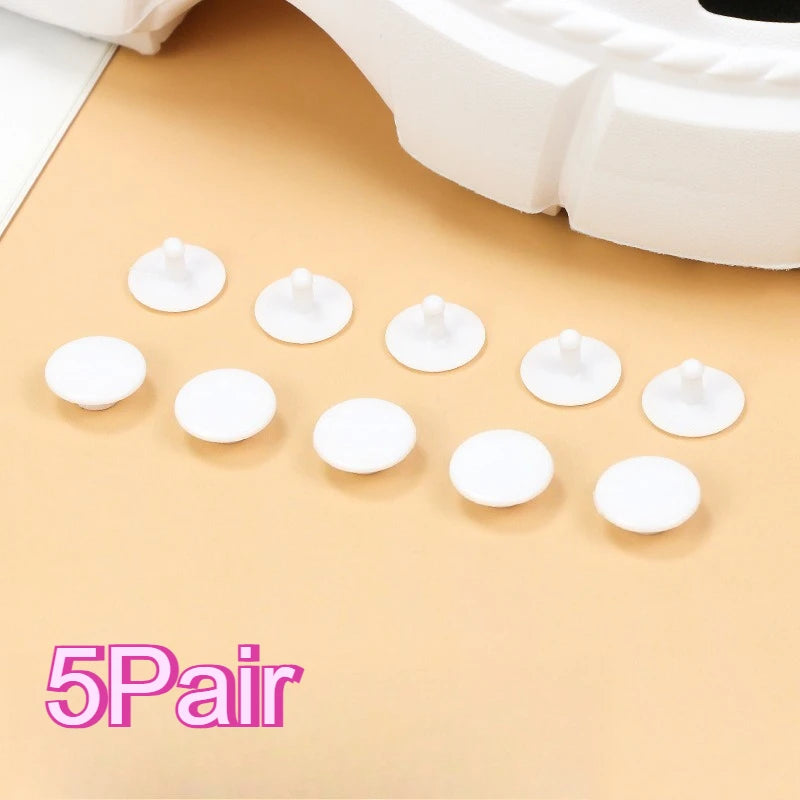 Garden Shoes 16mm Buckle Lace Accessories Black EVA Plastic Buckle Sandals Drop-molded Alligator Print Shoe Flower Accessories