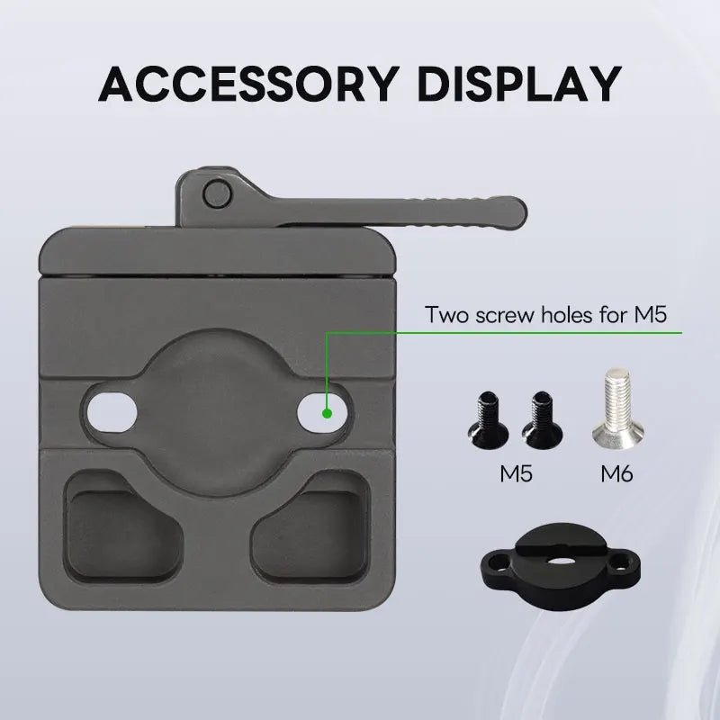 FANAUE Quick Release Lever-Release Clamp Compatible Arca Swiss/RRS Dovetail to Picatinny Adapter for Bipod Tripod