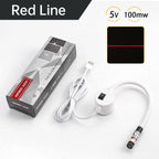 USB Red Laser Positioning Light Infrared Working Lamp Cutting with Magnetic Base DC5V Line/Cross Sewing Machine Accessories