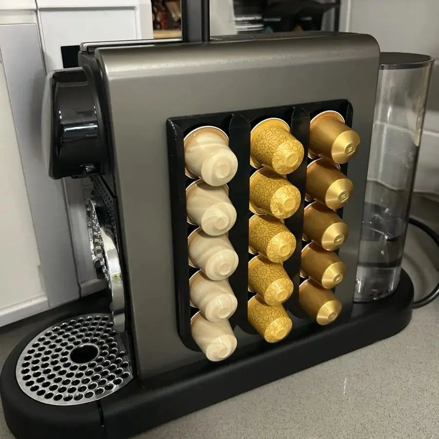 [Punch-free] Coffee Capsule Wall Hanging Storage Rack | Compatible with Nespresso Multi-brand Capsules | Space-saving