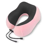 Cotton U-Shaped Cervical Travel Pillow with Ergonomic Magnetic Memory for Car, Plane, Office, Home, 1 Unit