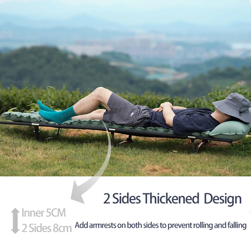 TARKA 2m Lengthen Inflatable Mattress Outdoor Camping Self-Inflating Mats Spliceable Hiking Fishing Sleeping Pad Air Chusion