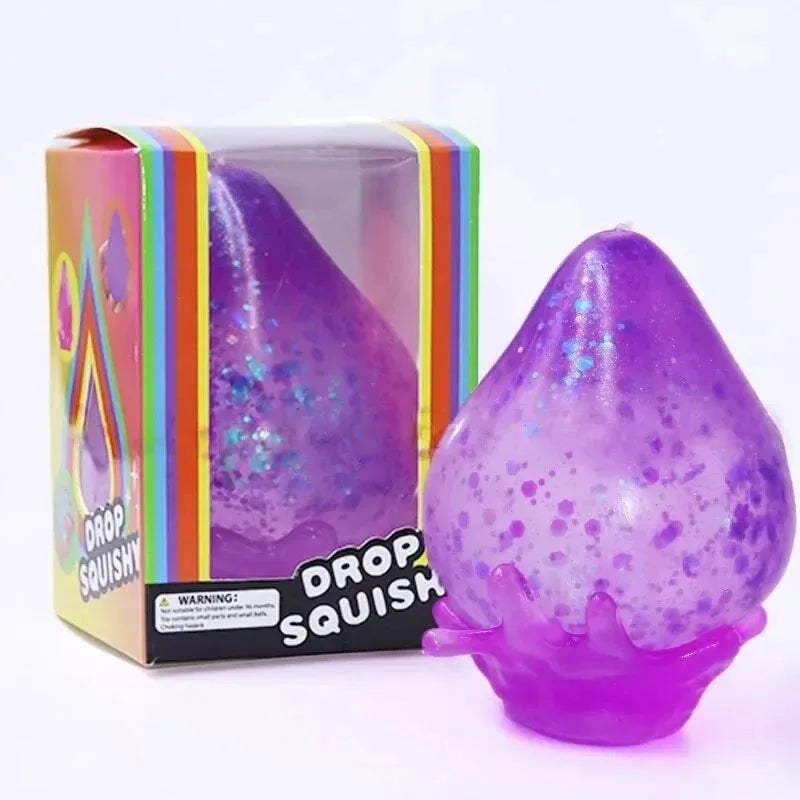 NeeDoh Dream Drop slow rebound squishy squeeze toy, drip style, 1pc (color options)