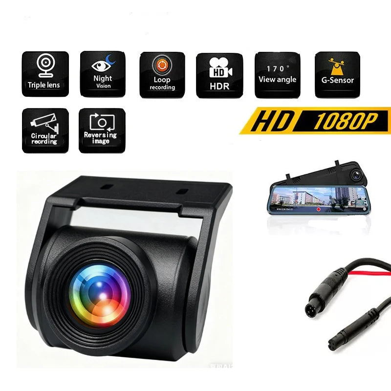 Car rear view reversing camera 4-pin AHD1080P ultra-clear night market car reversing camera automatic parking