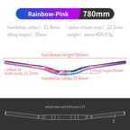 Bicycle Handlebar MTB Handlebar 31.8mm*720/780mm for Road Bike Mountain Handlebar Aluminum Alloy Steering Wheel for Bicycle