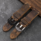 Handmade First Layer Cowhide Leather Watchband 20 22 23 24 26MM Brown Padded Leather Strap For PAM111 441 Soft Men's Bracelet
