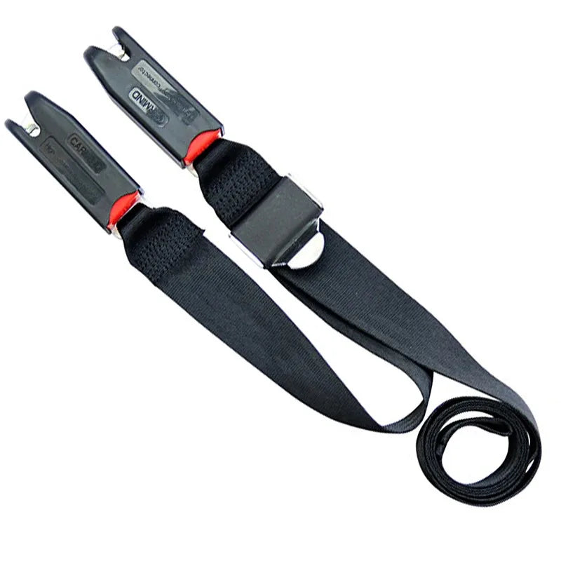 2 Point Strap Universal Car Child Safety Seat Belt Isofix Latch Interface Adjustable Connection Belt for Kids