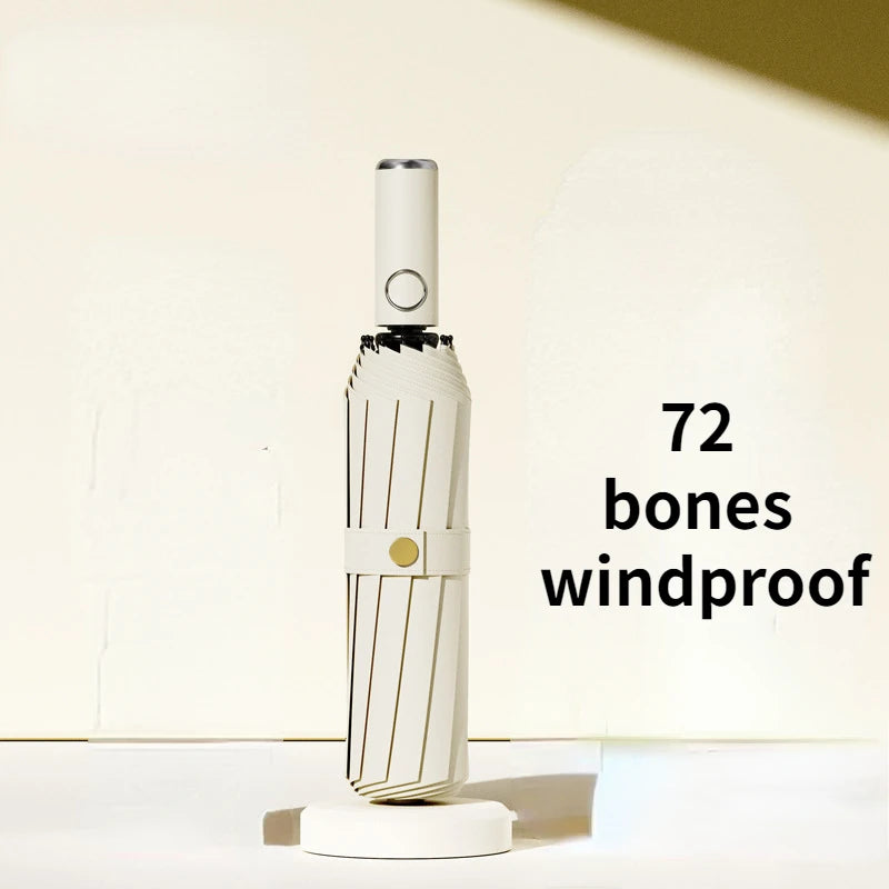 72 Bone Super Strong Windproof Automatic Folding Men Umbrella  Reinforced Large Rainproof Sun Protection Umbrellas Women