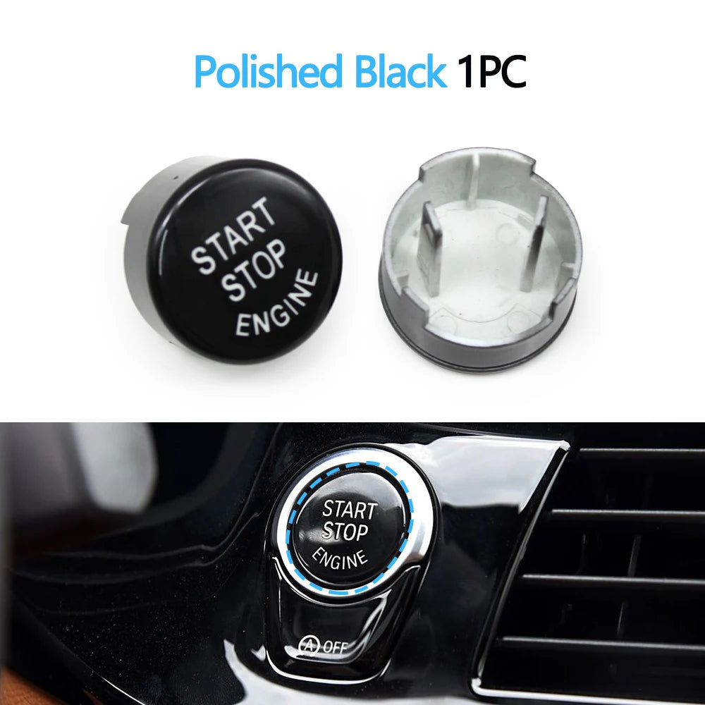 Engine Start Stop Push Button Switch Cover for BMW 1 5 6 7 X3 X4 Series, 1pc