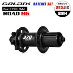 GOLDIX GDR370 ROAD Bicycle Hub 6-bolt Disc Brake Sealed Bearing J-Bend 28/32 Holes Ratchet 36T Hub for Shimano HG 11S SRAM XDR