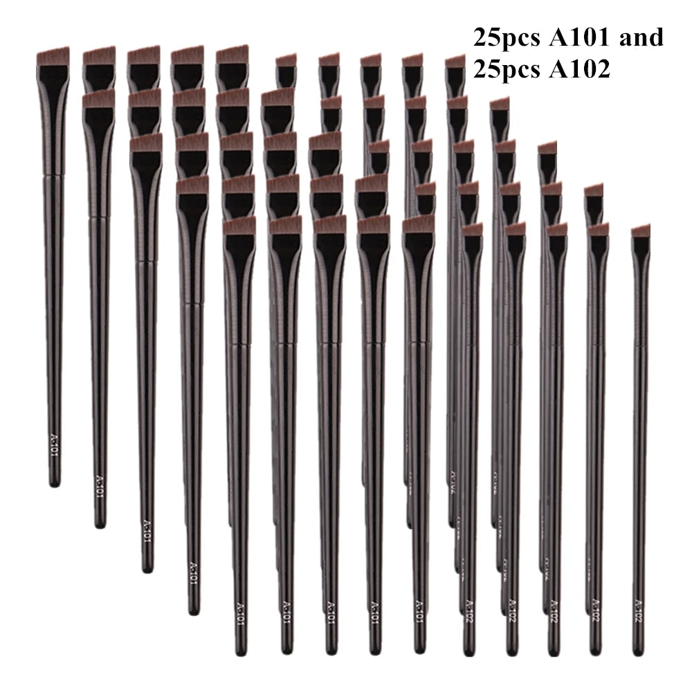 5/10/20/50 Pcs Brow Contour Makeup Brushes Eyebrow Eyeliner Brush Professional Super Thin Angled Liner Eye Brush Make Up Tools