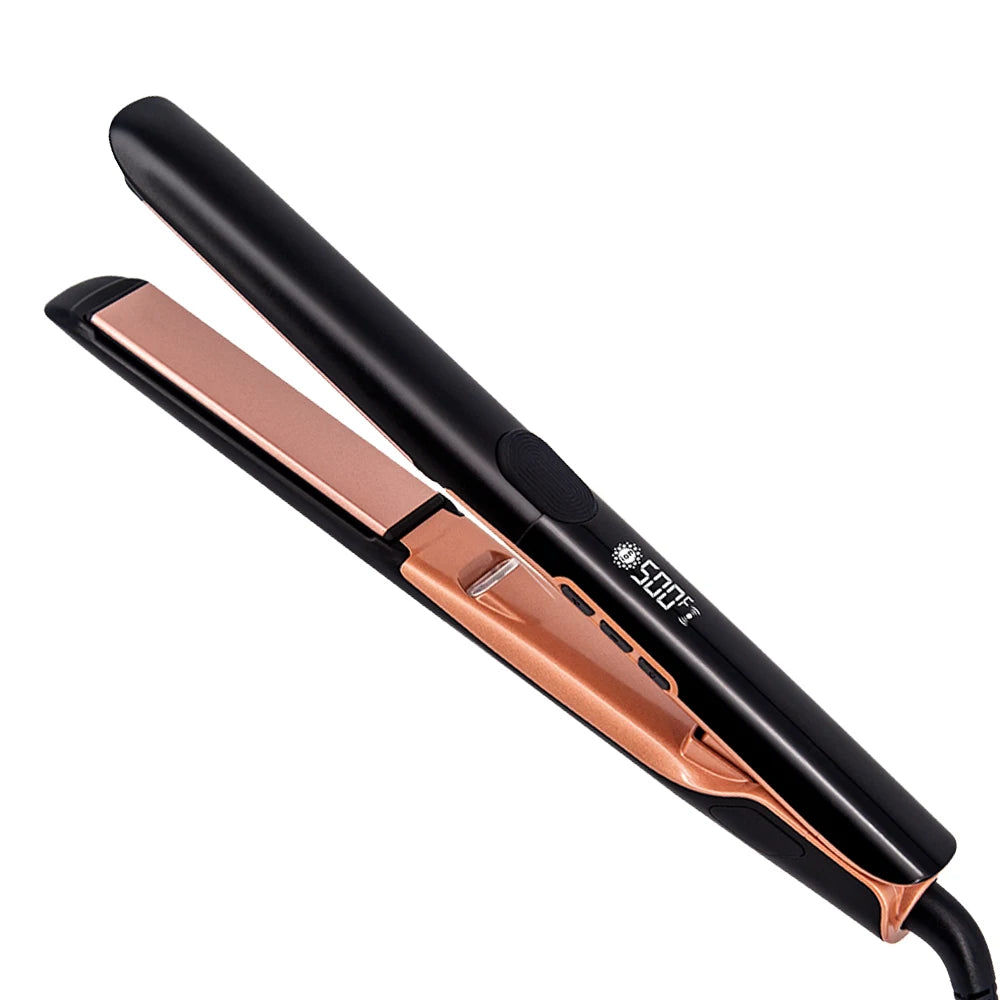 500°F Hair Straightener and Curler Plasma Hair Flat Irons 260°C Ceramic Coating Plate Professional Salon Styling Tools