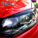 Fit For VW 2010 2011 2012 2013 2014 2015 2016 2017 2Pcs Polo Mk5 6R Headlamp Eyebrow Eyelid Cover Decorative Trim Accessories