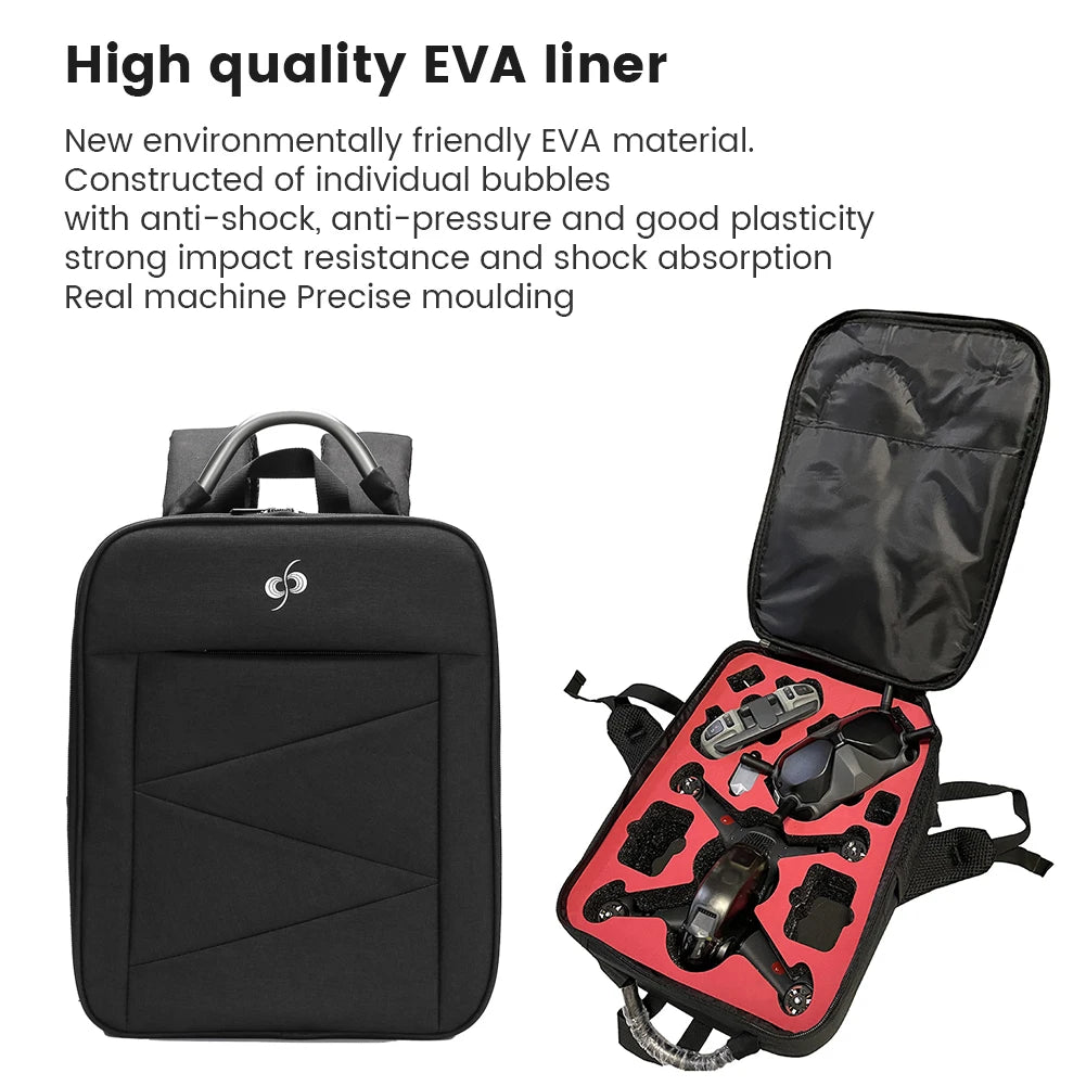 Waterproof Backpack Portable Bag Shockproof Bag Shoulder Case for DJI FPV Combo Drone Goggles V2 Controller Accessories