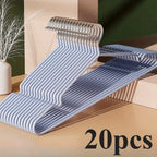 20/30pcs Metal Clothes Hangers, Anti-Slip Heavy Duty Space Saving Hangers for Closet Organization, Garage, Boutique & Home Use