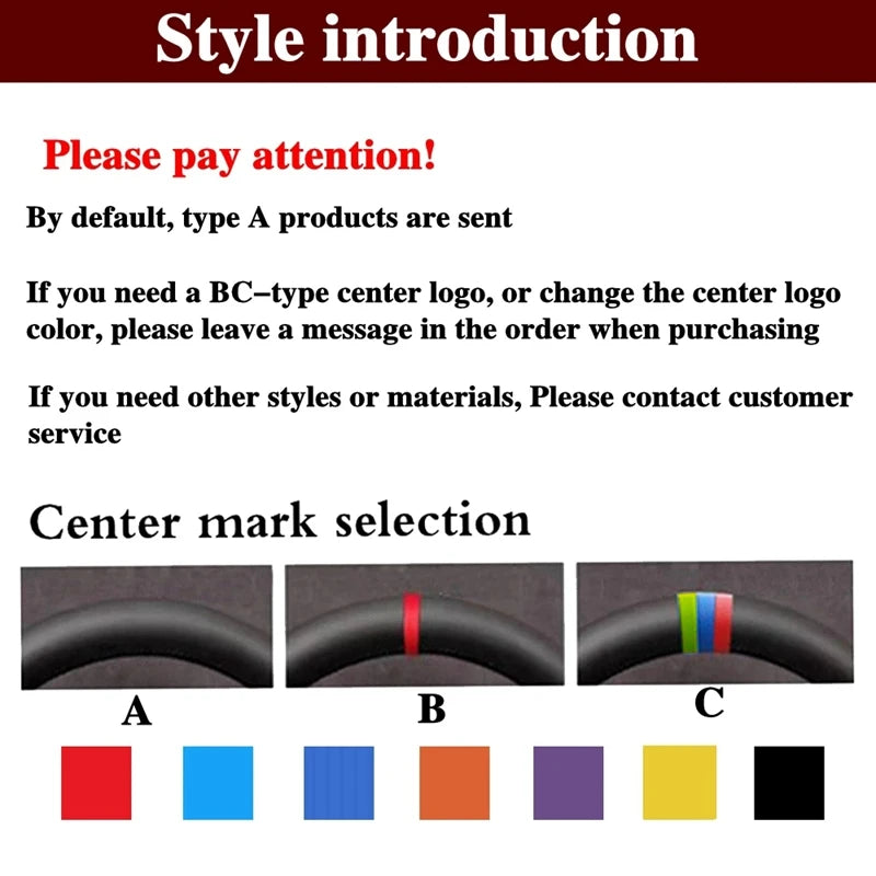 DIY Black Faux Leather Car Accessories Steering Wheel Cover For Toyota Hilux 2015-2021 Fortuner 2015-2021
