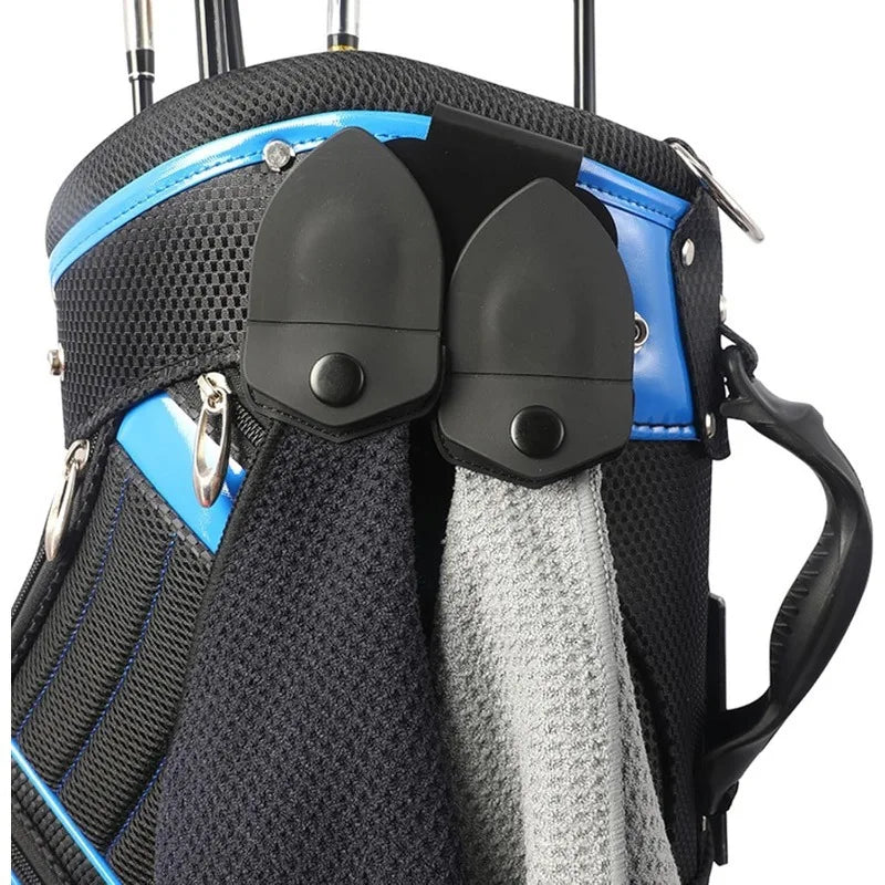 Golf Bag Metal Landing Pad Metal Bag Clip Magnetic Rangefinder Strap Golf Accessories Gifts for Enthusiast Men Women Durable