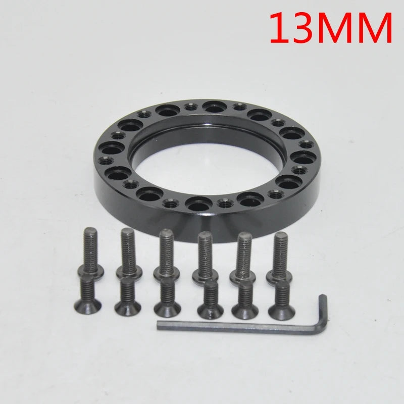 Universal Steering Wheel Hub Spacer Adapter 13mm/51mm/76mm/101mm/128mm, Multiple Colors