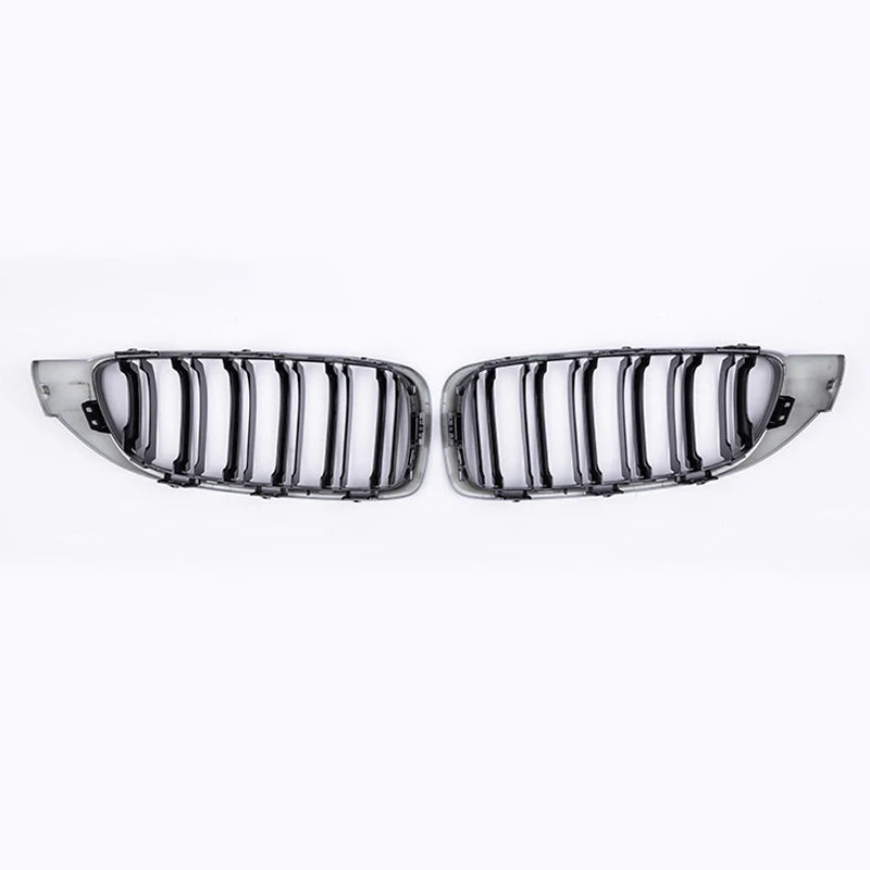 For BMW 4 Series F32 F33 F36 M3 F80 M4 F82 Car Front Bumper Grille Racing Grill 12-18 Dual-Slat Glossy Black Grilles Accessories