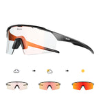 KAPVOE UV400 Photochromic Cycling Glasses, Road MTB Bike Sunglasses, Style 01-08