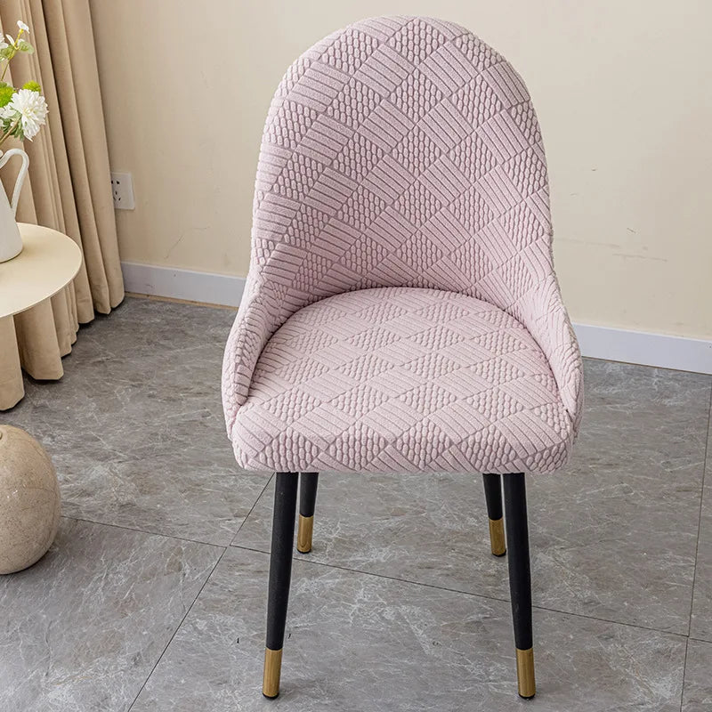 Polar Fleece Semicircle Armchair Covers Stretch Dining Chair Cover Office Chair Slipcovers Kitchen Wedding Banquet Seat Covers