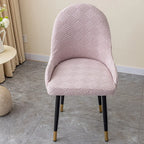 Polar Fleece Semicircle Armchair Covers Stretch Dining Chair Cover Office Chair Slipcovers Kitchen Wedding Banquet Seat Covers