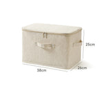 Foldable Home Storage Bag Cotton And Linen Storage Box Large Quilt Storage Bag Clothes Storage Bag Organizer for Bedroom VC
