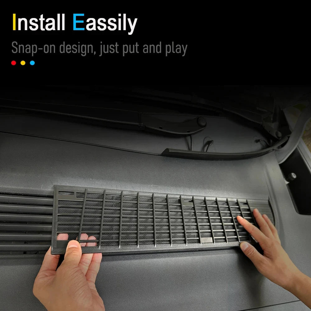 For Tesla New Model Y Juniper 2025 2026 Insect-proof Net Front Trunk Grille Mesh Inserts Vent Grille Air Inlet Protective Cover