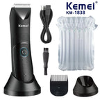 Kemei KM-1838 Groin Area Hair Trimmer Lawn Mower Ceramic Blade Waterproof Wet Dry Clippers Pubic Armpit Body Hair Hygiene Razor