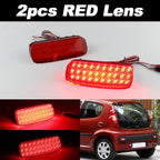 2X Red LED Rear Bumper Reflector Light 6340E6,6340E7 For Citroen C1 C5 For Peugeot 107 206 607 Expert For Fiat Scudo 2007-up