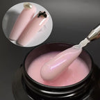Jillnails 50g Self Leveling Medium Gel 50ml Milky Pink  White Gel Builder for Nails Extension Nail Building