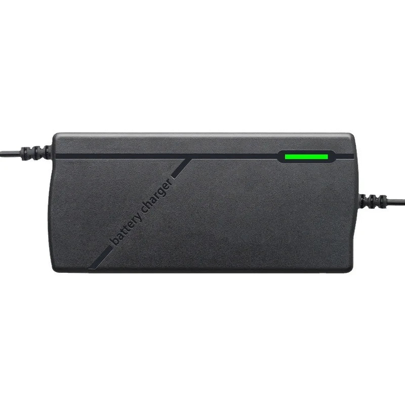 48V/60V/72V Charger 2A/5A Lithium-ion Battery Pack Charger 54.6V/67.2V/84V Intelligent Fast Charging EU Plug With Cooling Fan