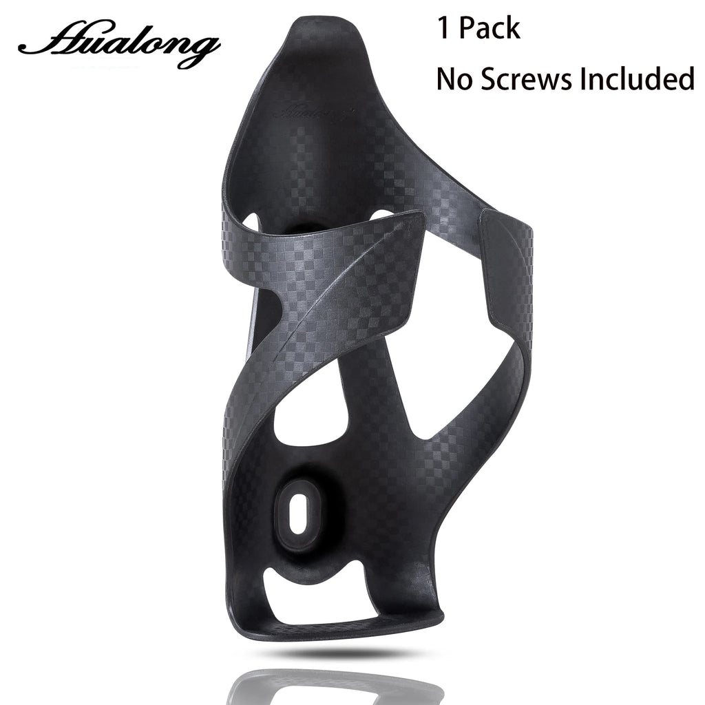 HUALONG Bike Water Bottle Holder Nylon Add Carbon Fiber Water Bottle Cage Road MTB Gravel Bikes Bicycle Water Bottl Drink Cup Ho